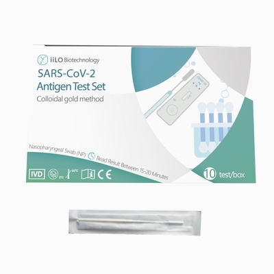 Antigen-Test des 99% Genauigkeits-Fabrikpreis-SARS-CoV-2 stellte Nasenrachenraumtest/Kasten des putzlappens 10 ein